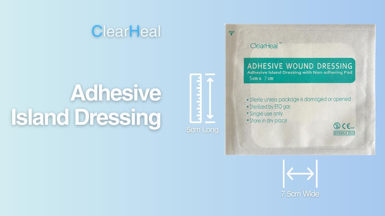 Sterile Non Woven Gauze Island Wound Dressings Sterile Large Size 5cm x 7.5cm (Box of 25)