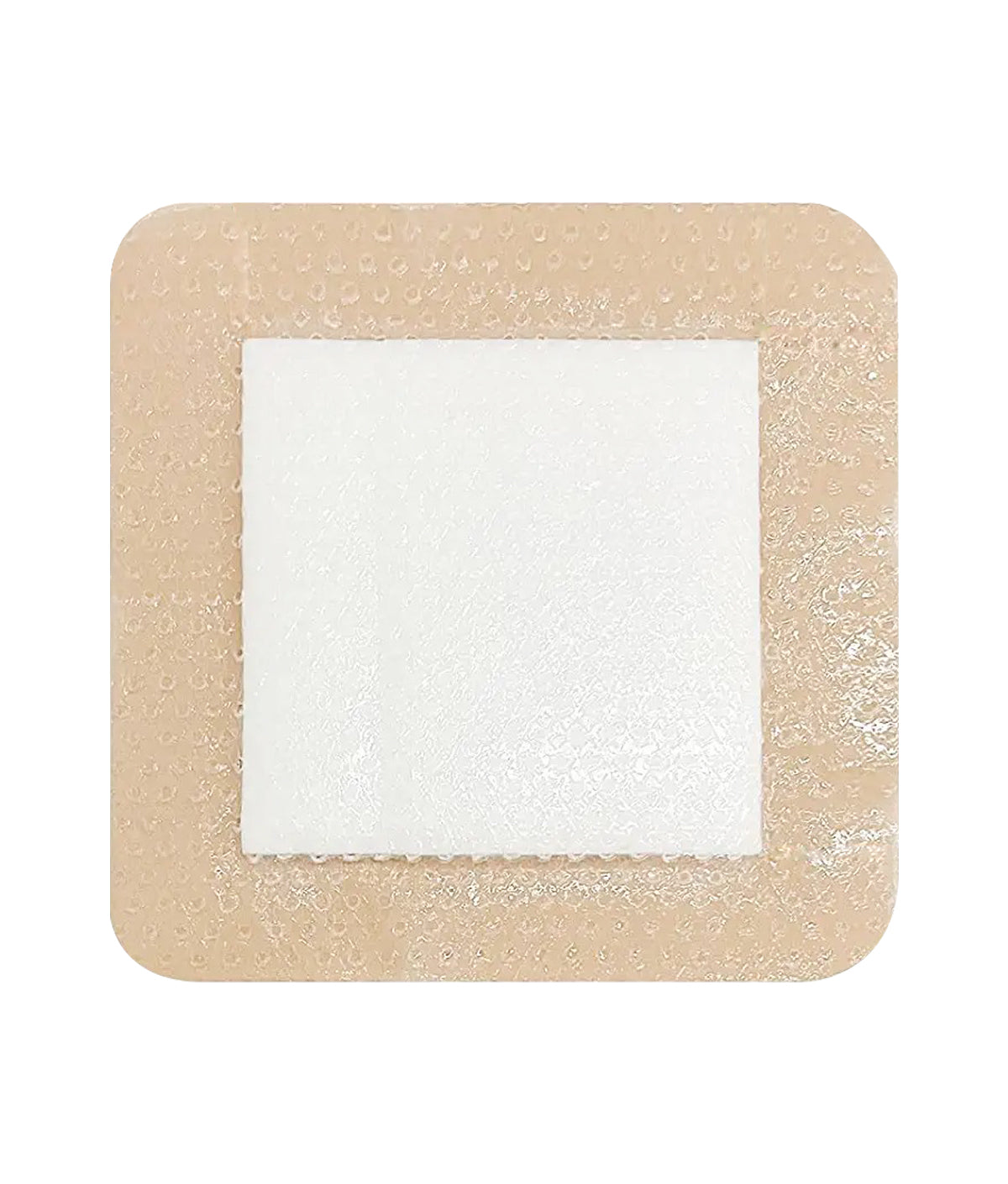 Silicone Foam Adhesive Dressing - Sterile, 10x10cm, Box of 5, Highly Absorbent & Waterproof - Post-Surgery, Pressure Ulcers, Diabetic Wounds, Burns
