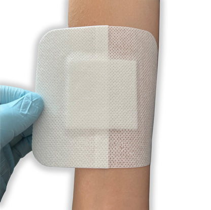 Sterile Non Woven Gauze Island Wound Dressings Sterile Large Size 10cm x 10cm (Box of 25)