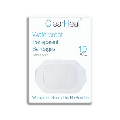 Waterproof Plaster Transparent Adhesive Bandages 10cm x 12cm x 10pcs Film Dressings